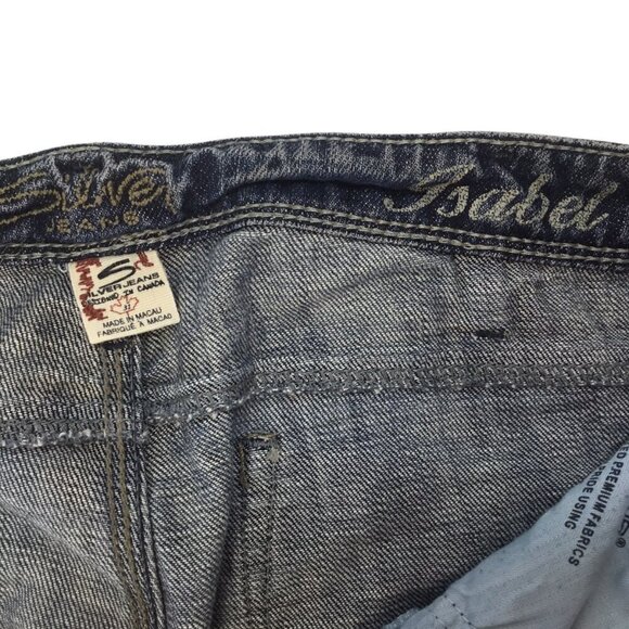 Silver Jeans Isabel Flare Flared Long Tall Women's 31 x 35 Blue Denim Mid Rise - Picture 6 of 8